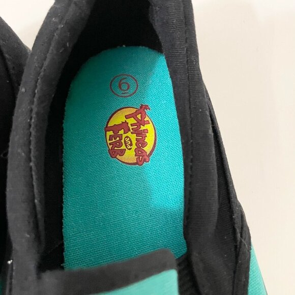 Disney Phineas ad Ferb Slip On Shoes Youth Boys Size 6 - Picture 7 of 14